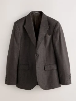 Pakken*Next Bruin - Slim Fit Signature Cerruti Italian Wool Puppytooth Suit Jacket