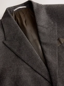 Pakken*Next Bruin - Slim Fit Signature Cerruti Italian Wool Puppytooth Suit Jacket