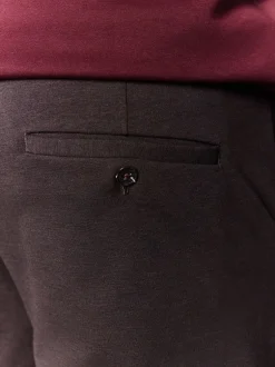 Broeken En Chino's*Next - Slimme broek met elastische tailleband en wolgehalte Bruin