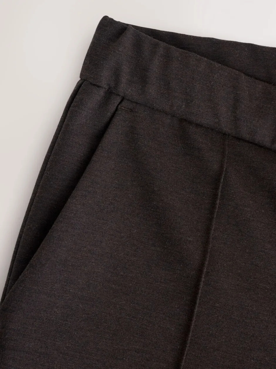 Broeken En Chino's*Next - Slimme broek met elastische tailleband en wolgehalte Bruin