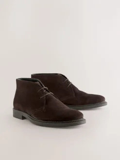 Boots|Next - Smart Suede Chukka Boots Bruin