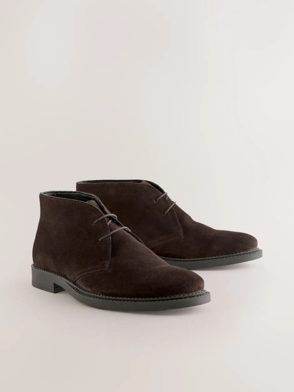Boots|Next - Smart Suede Chukka Boots Bruin