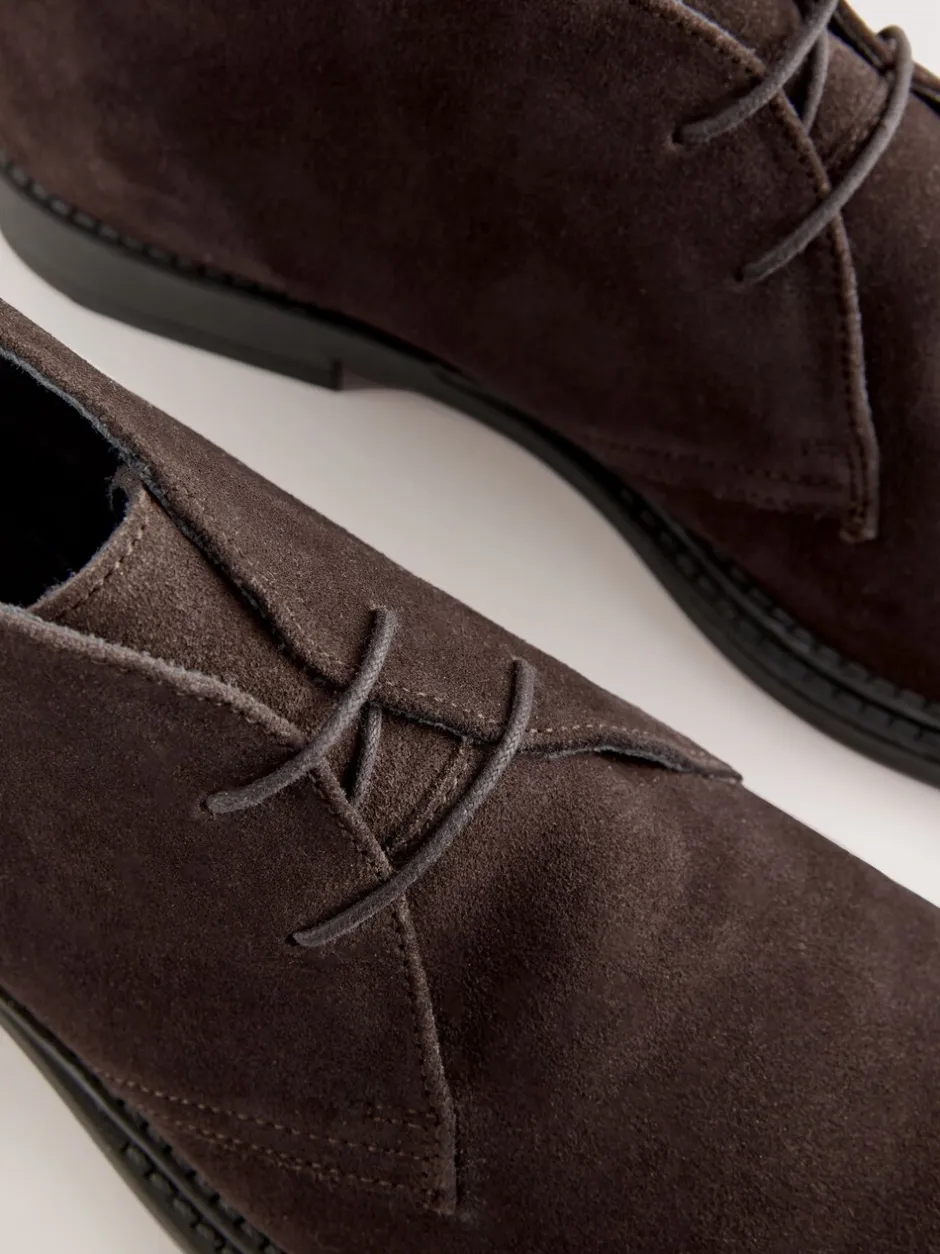 Boots|Next - Smart Suede Chukka Boots Bruin