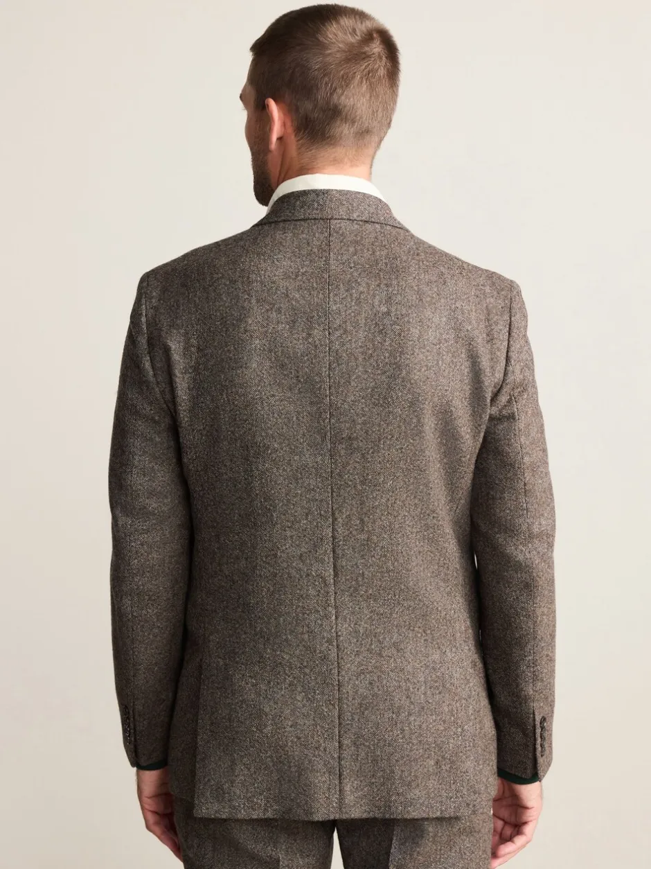 Blazers En Business-Jasjes|Pakken*Next - Tailored Fit Signature Abraham Moon 100% British Wool Donegal Suit Jacket Bruin