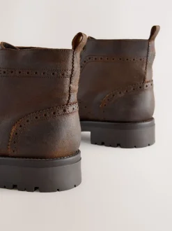 Boots|Next Bruin - Tall Chunky Lace-Up Brogue Boots