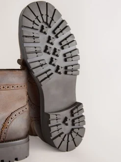Boots|Next Bruin - Tall Chunky Lace-Up Brogue Boots