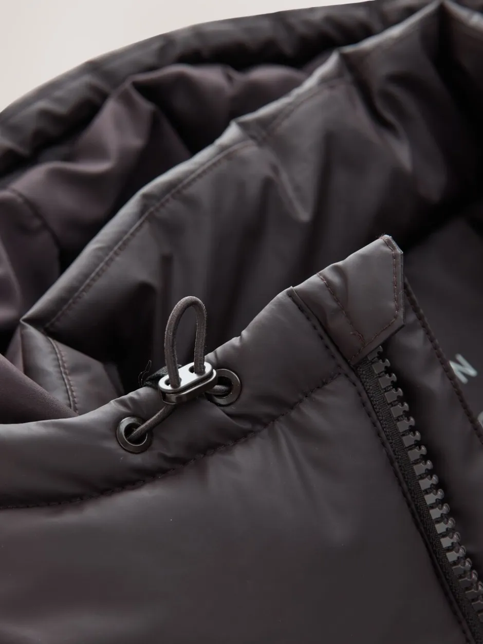 Jassen En Jacks*Next - ThermoGen regenbestendig rubberen pufferjas Bruin