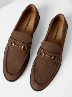 Schoenen|Formele Schoenen|Threadbare - Snaffle Loafers Bruin