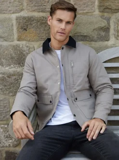 Jassen En Jacks|Threadbare - Twill Lichtgewicht Jack Bruin