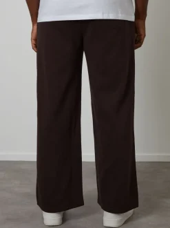 Joggingbroeken|Threadbare - Wide Leg Joggers Bruin