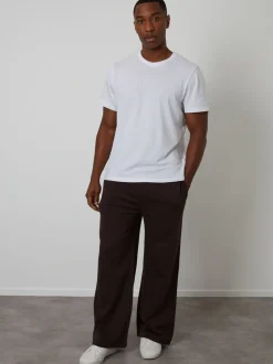 Joggingbroeken|Threadbare - Wide Leg Joggers Bruin