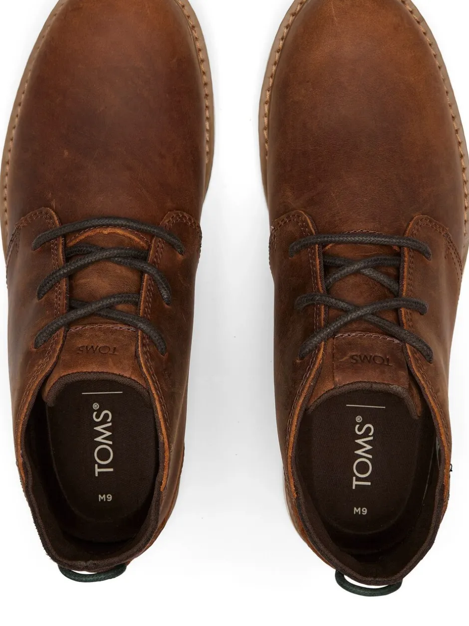 Boots*Toms - - Halfhoge leren Navi laarzen Bruin