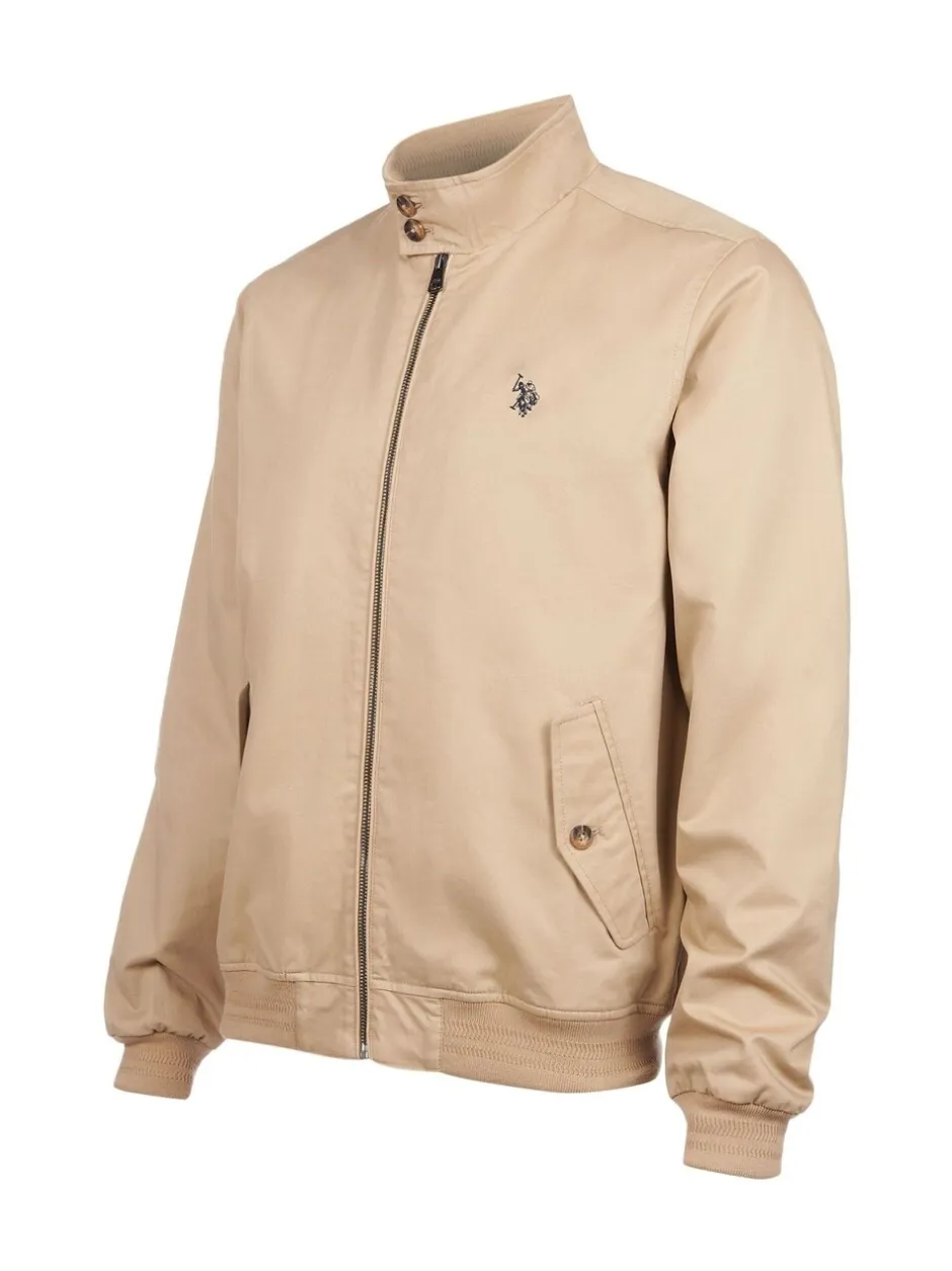 Jassen En Jacks*U.S. Polo Assn - . Mens 100% Cotton Twill Harrington Jacket Bruin