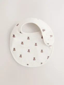 Multipacks|Slabbetjes*Next Bruin - Verpakking met 5 babyslabbetjes