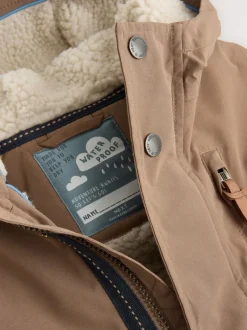 Jassen, Jacks En Kinderwagenpakjes|Jassen En Jacks*Next Bruin - Waterdichte parka met borgvoering (3mnd -7jr)