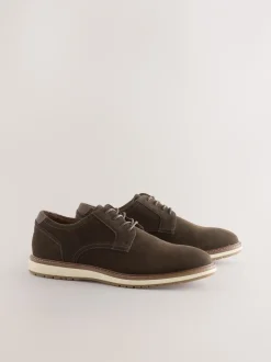 Schoenen|Next Bruin - Wedge Derby Shoes