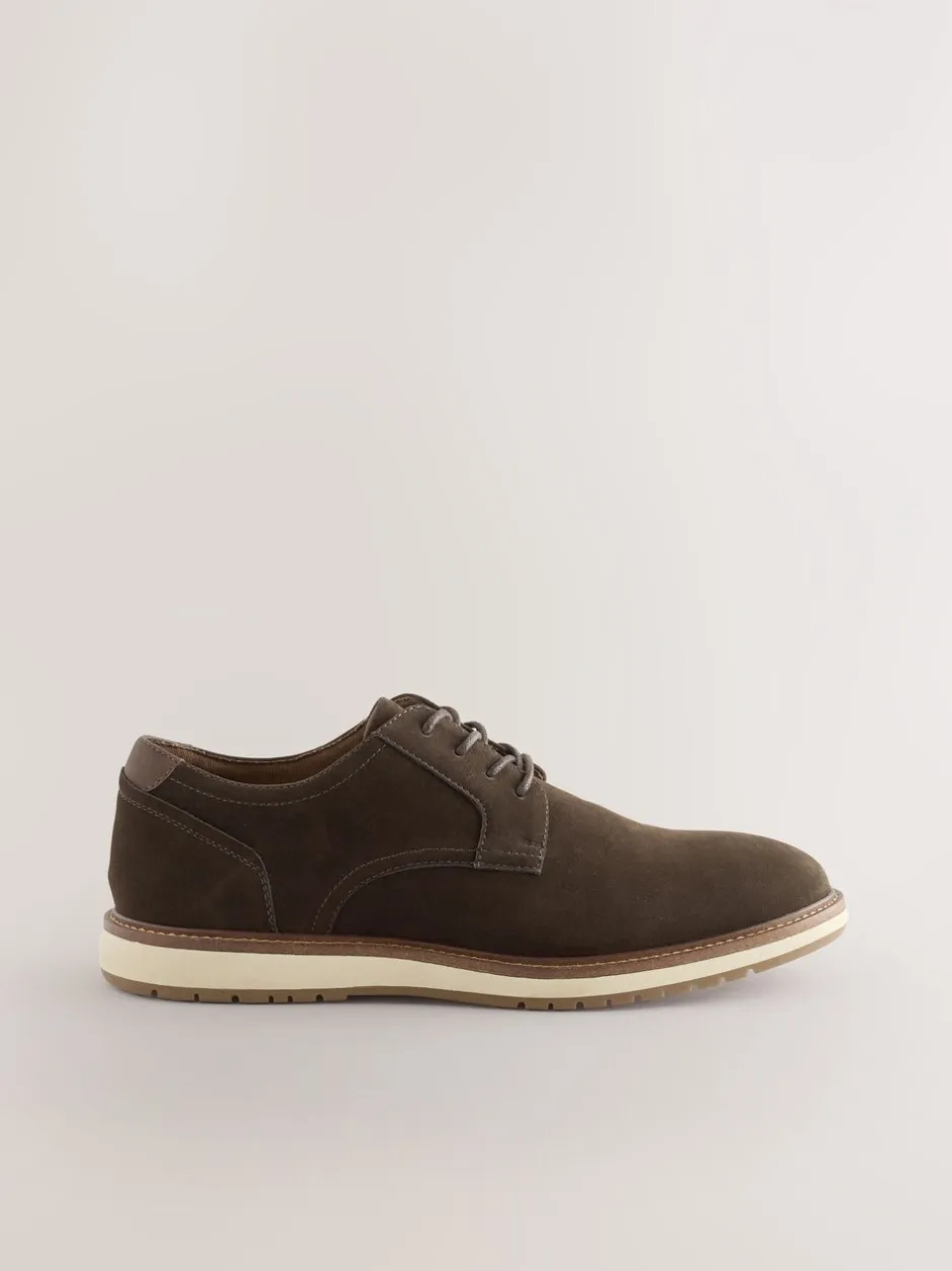 Schoenen|Next Bruin - Wedge Derby Shoes