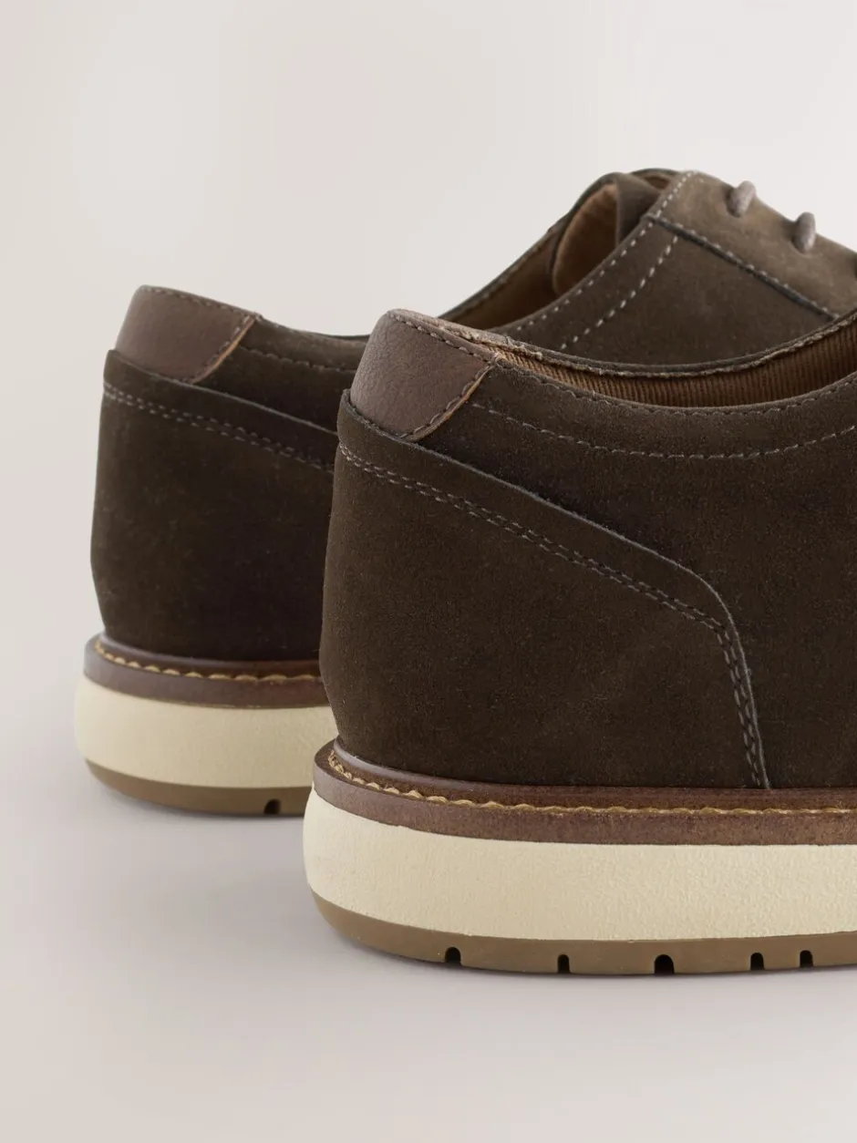 Schoenen|Next Bruin - Wedge Derby Shoes