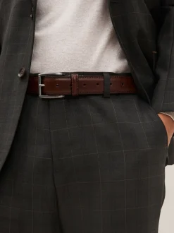 Riemen En Bretels*Next - Zakelijke Signature-riem Bruin