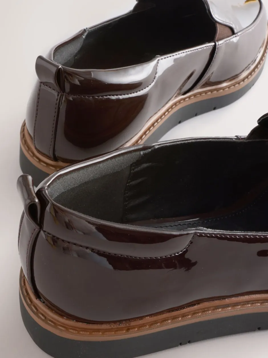 Lage Schoenen*Next Bruin gepantenteerd - Forever Comfort® Slip On Clean Chunky Sole Loafers