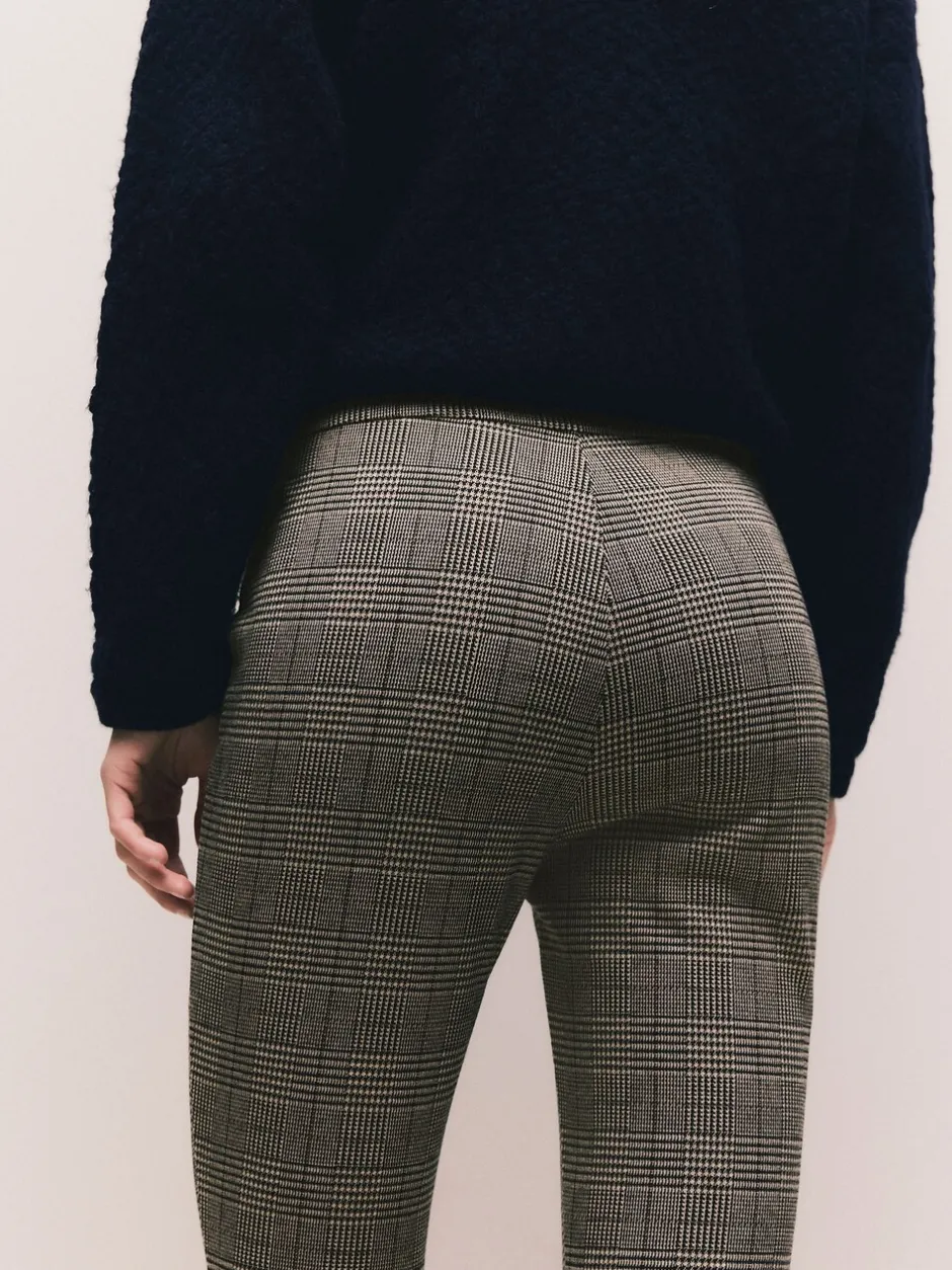 Leggings En Joggingbroeken|Next - Legging van ponte-stof Bruin geruit