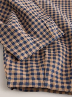 Broeken En Leggings|Next Bruin gingham-ruit - Pull-on corduroy broeken (3-16jr)