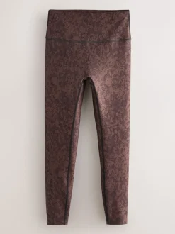 Sportkleding|Leggings En Joggingbroeken*Next - Balance sport yogalegging Bruin met abstracte print
