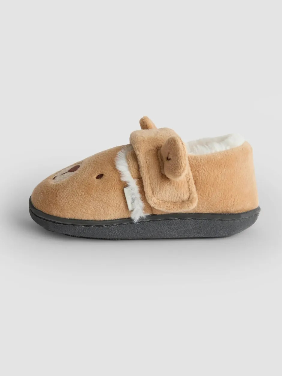 Pantoffels|Pantoffels|Jojo Maman Bébé Bruin met beer - Slipper Shoe
