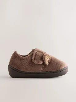Pantoffels|Nachtkleding En Pyjama's|Next Bruin met beer - Warm gevoerde pantoffels met kuipzool