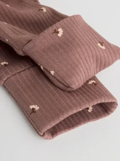 Multipacks|Babypakjes En Babypyjama's|Next Bruin met fijne bloemenprint - Verpakking van 3 babypyjama's (0-2jr)