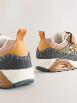 Babyschoenen|Sneakers*Next Bruin met leeuw - Elastische sportschoenen