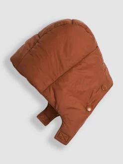Schoolkleding|Jojo Maman Bébé - Borg Lined Hooded Puffer Coat Bruin multi