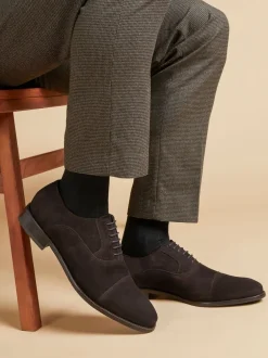 Formele Schoenen|Jones Bootmaker - Normale Pasvorm - - Modieuze leren veterschoenen voor heren Bruin suède