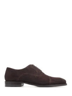 Formele Schoenen|Jones Bootmaker - Normale Pasvorm - - Modieuze leren veterschoenen voor heren Bruin suède