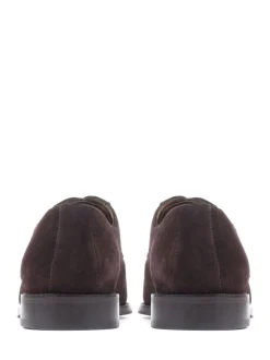 Formele Schoenen|Jones Bootmaker - Normale Pasvorm - - Modieuze leren veterschoenen voor heren Bruin suède
