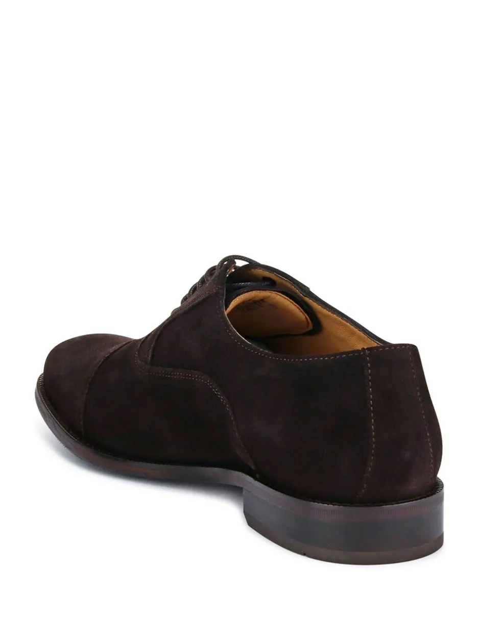 Formele Schoenen|Jones Bootmaker - Normale Pasvorm - - Modieuze leren veterschoenen voor heren Bruin suède