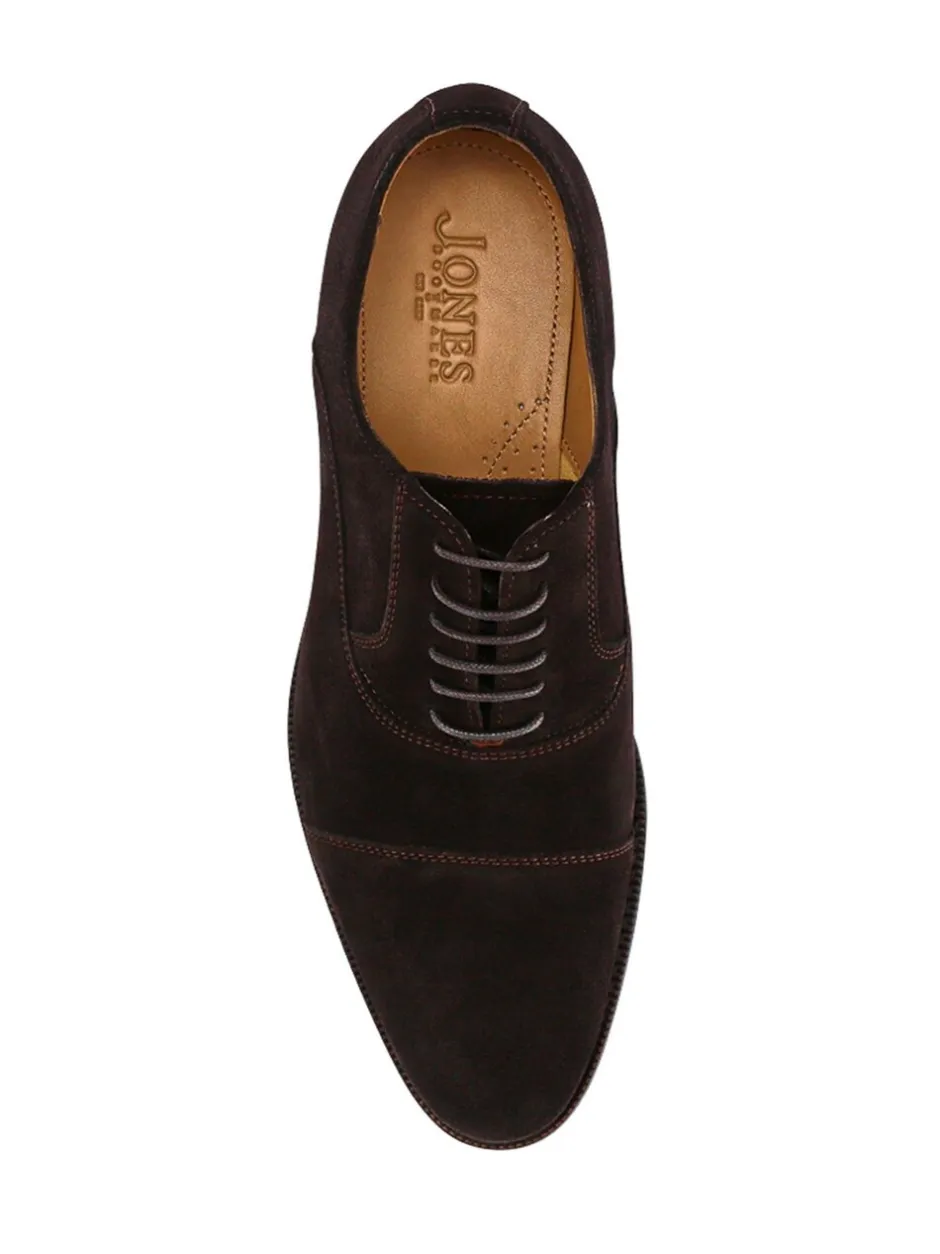 Formele Schoenen|Jones Bootmaker - Normale Pasvorm - - Modieuze leren veterschoenen voor heren Bruin suède