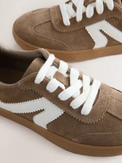 Sneakers*Next Bruin suède - Retro sneakers