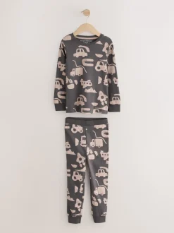 Multipacks|Pyjama's*Next Bruin/Crème Transport - Mini Knusse Pyjama's 3 Set (9mnd-10jr)