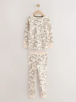 Multipacks|Pyjama's*Next Bruin/Crème Transport - Mini Knusse Pyjama's 3 Set (9mnd-10jr)