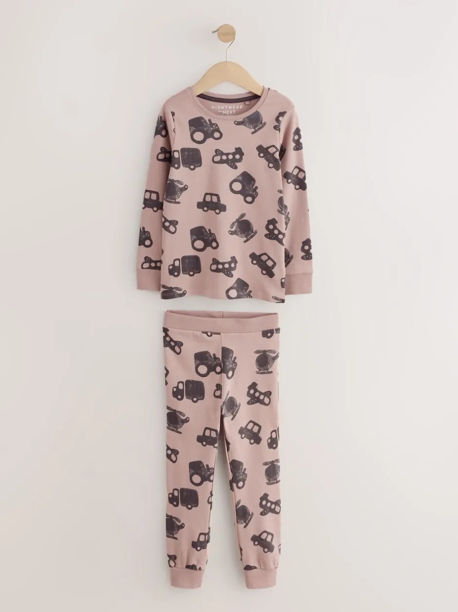 Multipacks|Pyjama's*Next Bruin/Crème Transport - Mini Knusse Pyjama's 3 Set (9mnd-10jr)