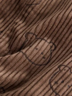 Rompertjes En Tuinbroeken|Next - Corduroy tuinbroek (3 mnd - 7 jr) Bruine Beer Print