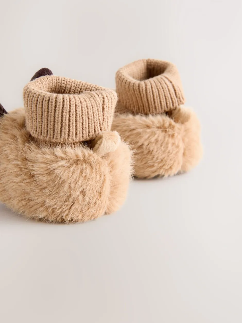 Boots*Next Bruine Hamish The Highland Cow - Baby Sokken Top Boots (0-18mnd)