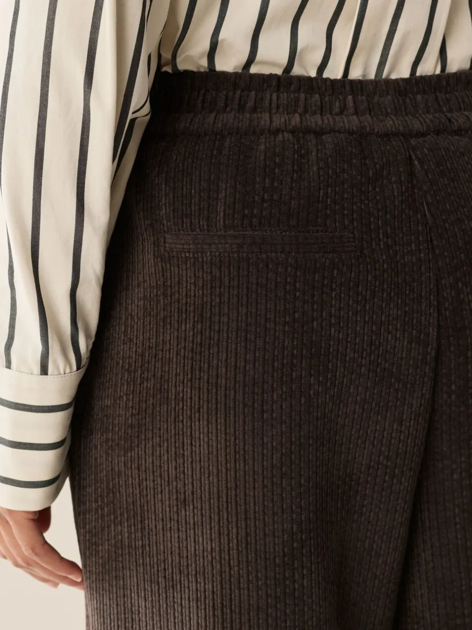 Broeken*Next Bruin/khaki - Wide Leg Soft Cord Trousers 2 Pack