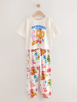 Nachtkleding En Pyjama's|Pyjama's|Next - Verpakking van 3 pyjama's met joggingbroek (3 - 16 jr) Brunch Club