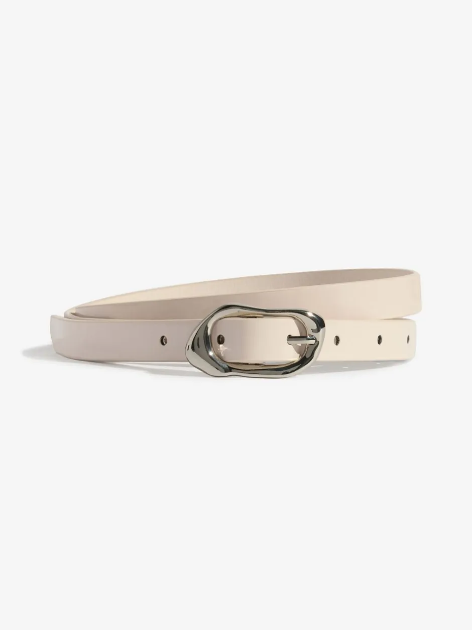 Ceintuurs|Lipsy Burgundy, Tan & Cream - Skinny Belts 3 Pack Burgundy, Tan & Cream