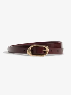 Ceintuurs|Lipsy Burgundy, Tan & Cream - Skinny Belts 3 Pack Burgundy, Tan & Cream
