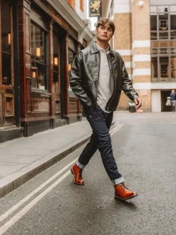 Formele Schoenen|Base London - Bristol Brogue Boot Burnt Tan Brown