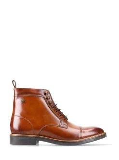 Formele Schoenen*Base London - Plymouth Toe Cap Boot Burnt Tan Brown