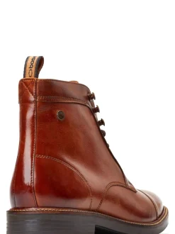 Formele Schoenen*Base London - Plymouth Toe Cap Boot Burnt Tan Brown